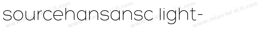 sourcehansansc light字体转换